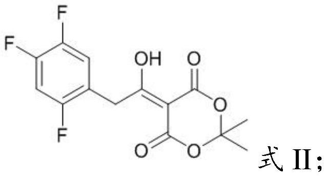 Sitagliptin key intermediate impurity as well as preparation method and application thereof