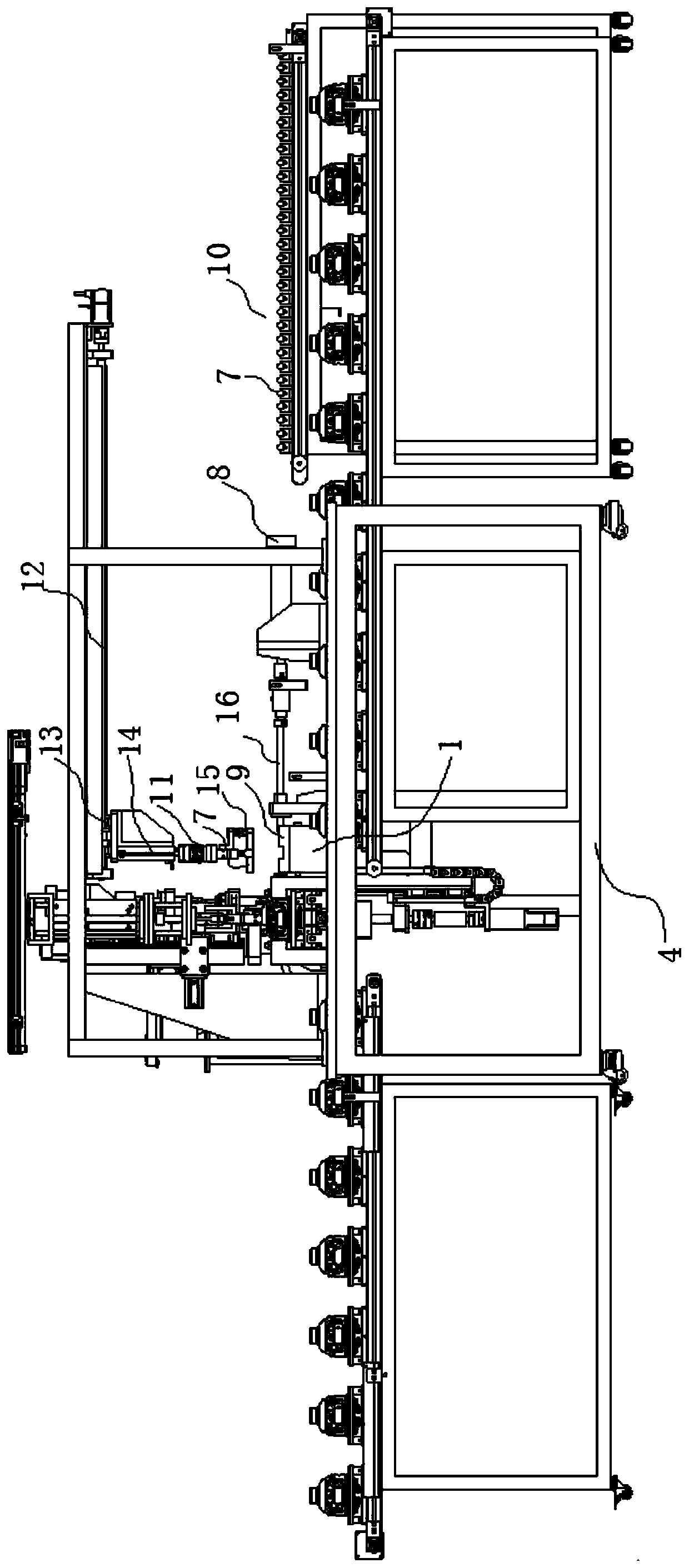 A differential gear shaft assembly equipment