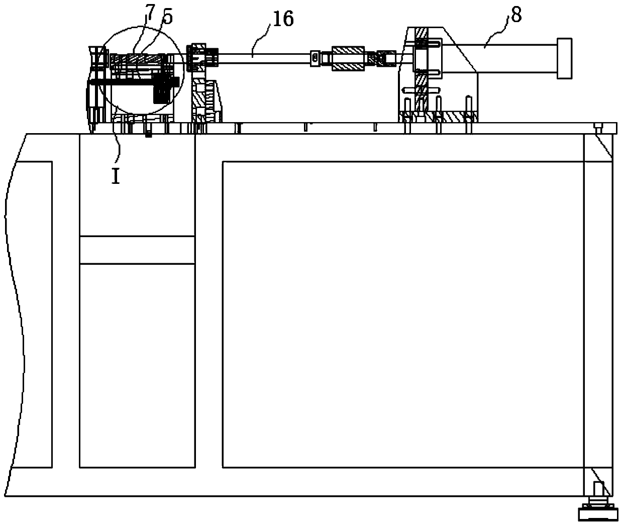 A differential gear shaft assembly equipment