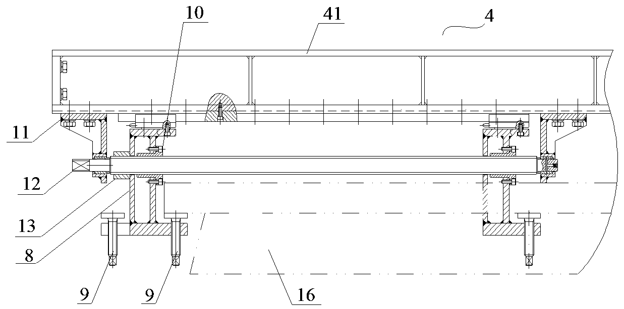 Horizontal base positioning adjusting method