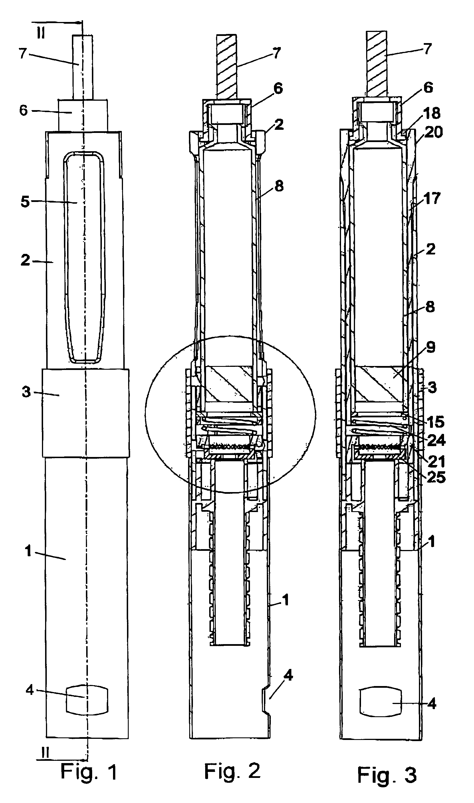 Frontloaded injection device