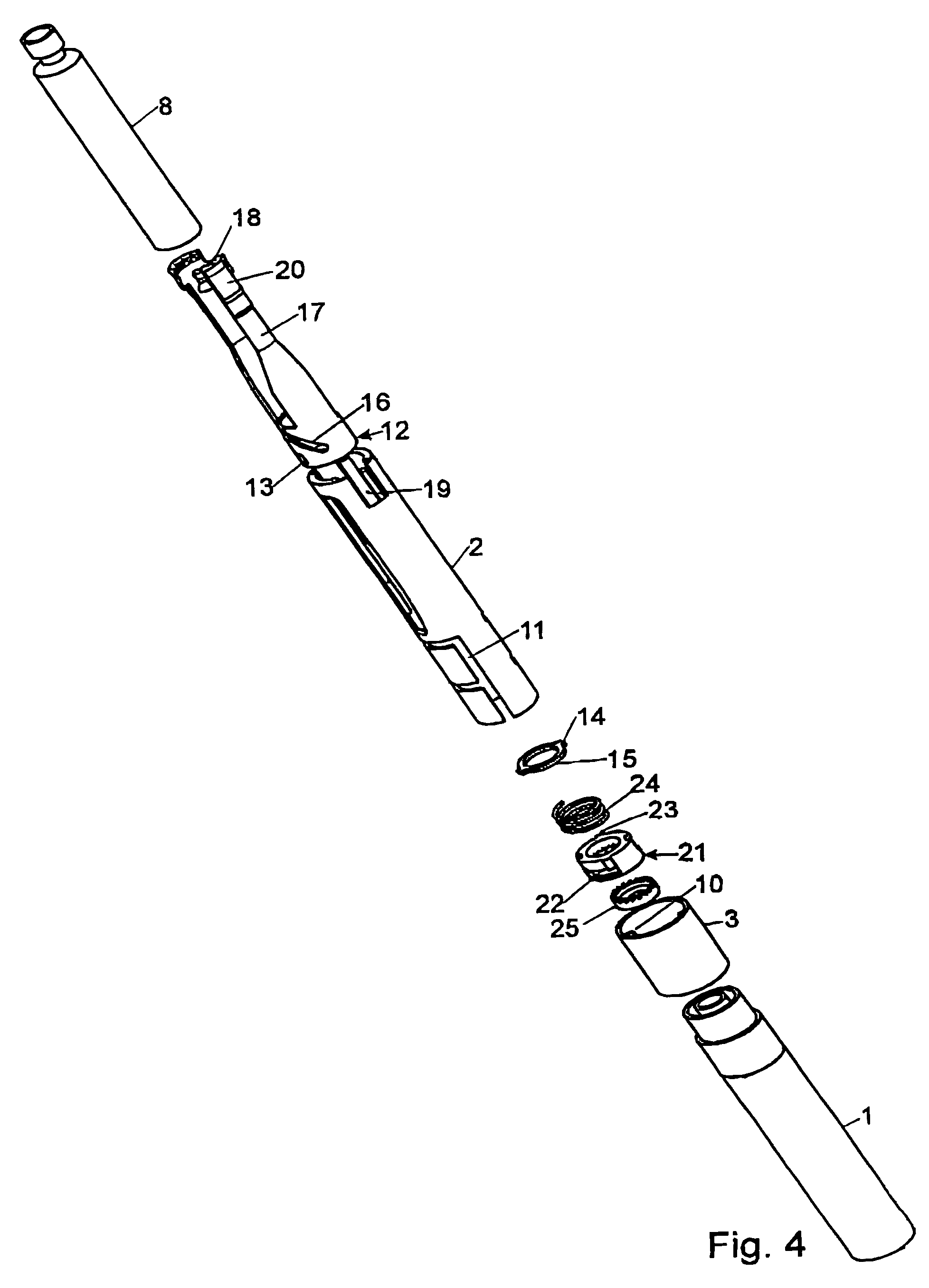Frontloaded injection device
