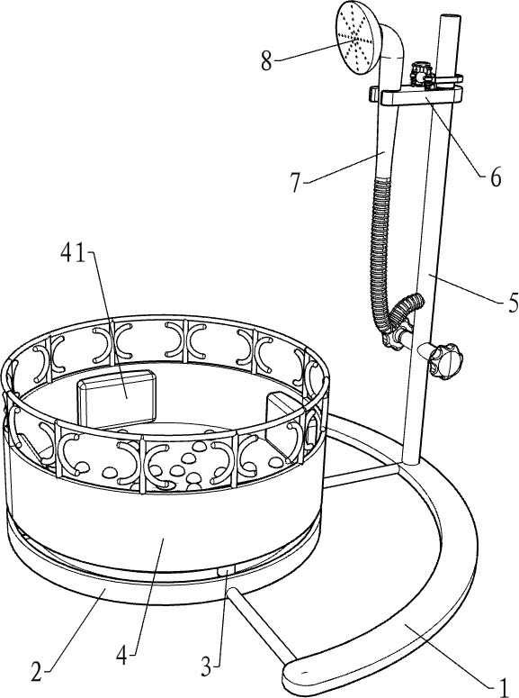 Pediatric nursing bathing device