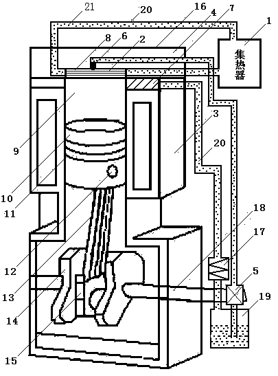Power machine with two media conducting heat energy and work doing method thereof