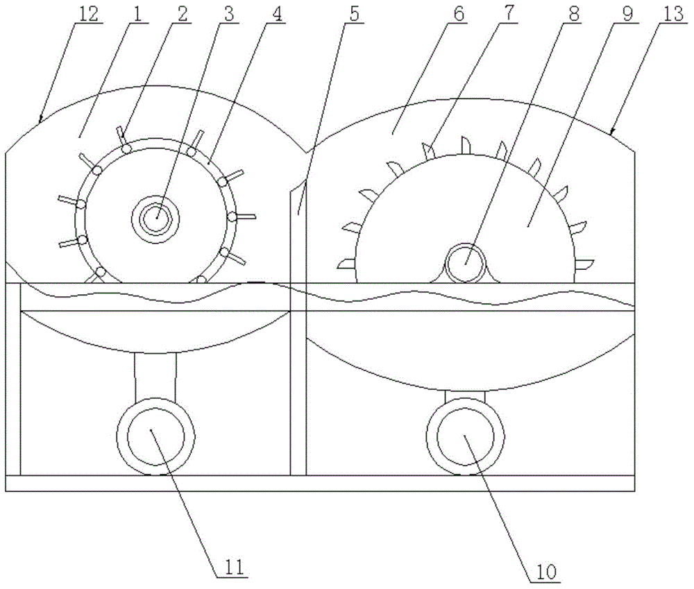 Palm sheet cutting crusher