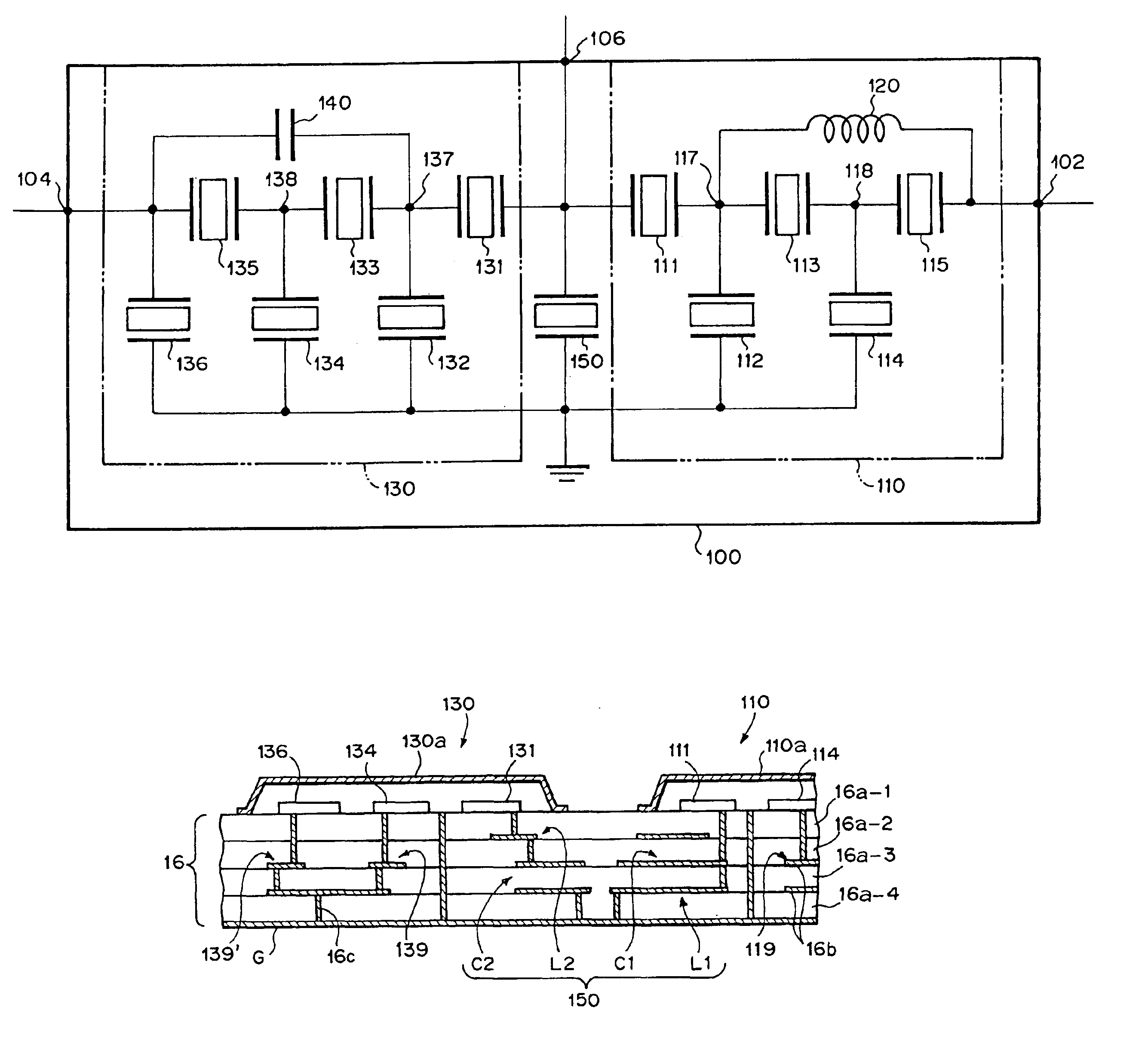 Filter using film bulk acoustic resonator and transmission/reception switch