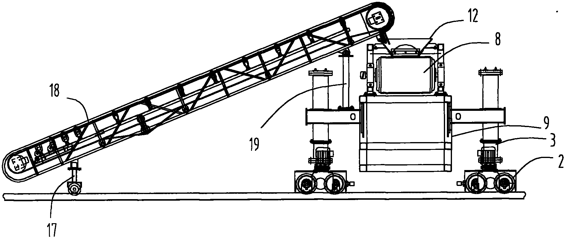 Full-section multi-functional canal concrete lining machine