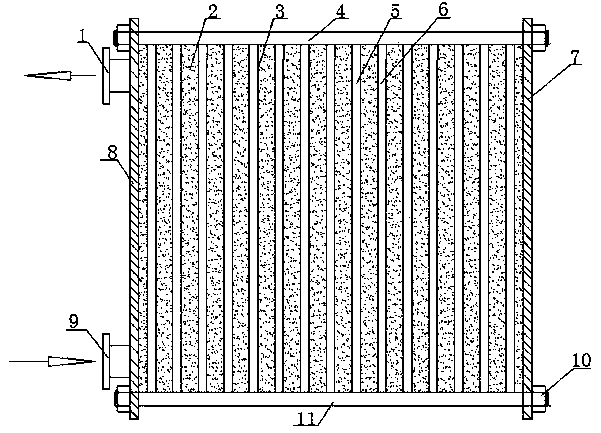 Plate type phase-change thermal storage heat exchanger capable of supplying heat stably