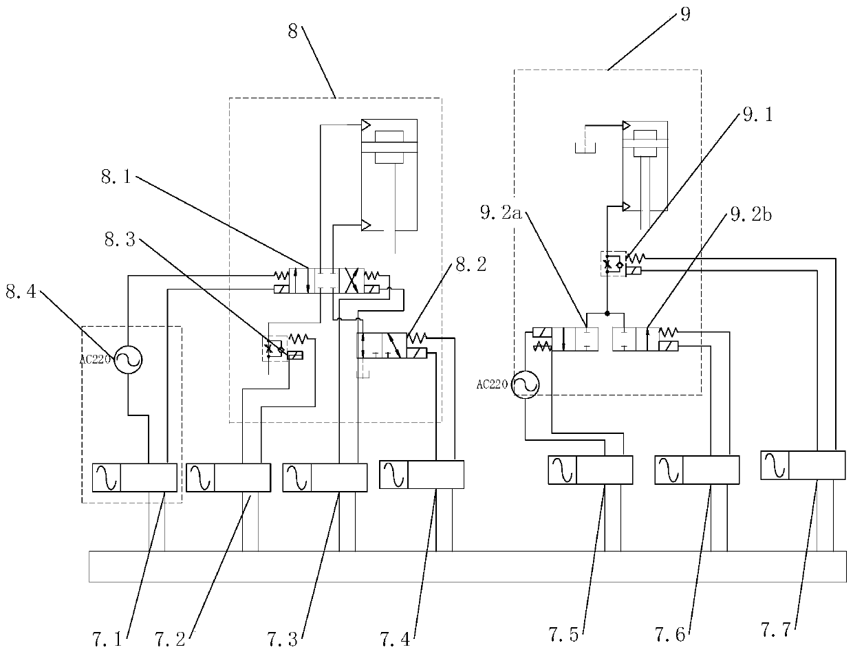 Intelligent control system for lifting and steering of wave power platform