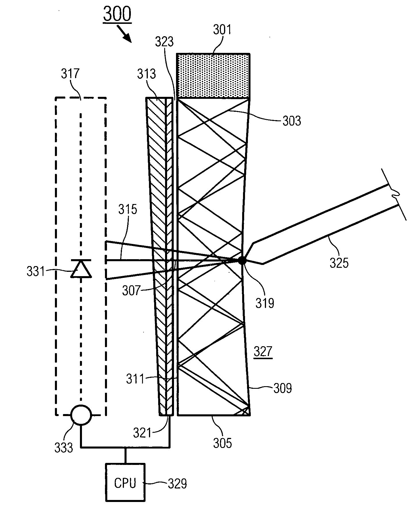 Touch screen with light-enhancing layer