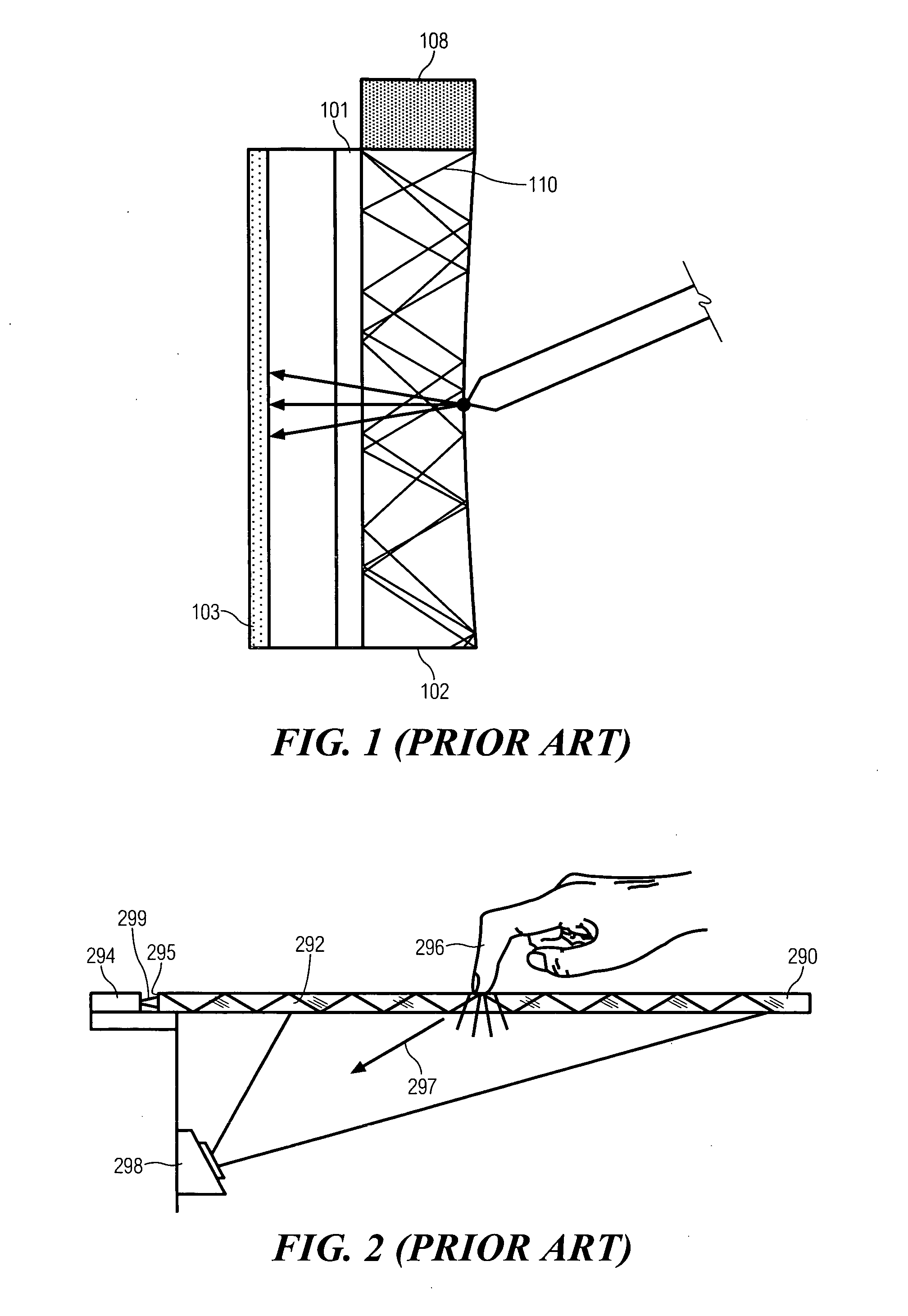 Touch screen with light-enhancing layer