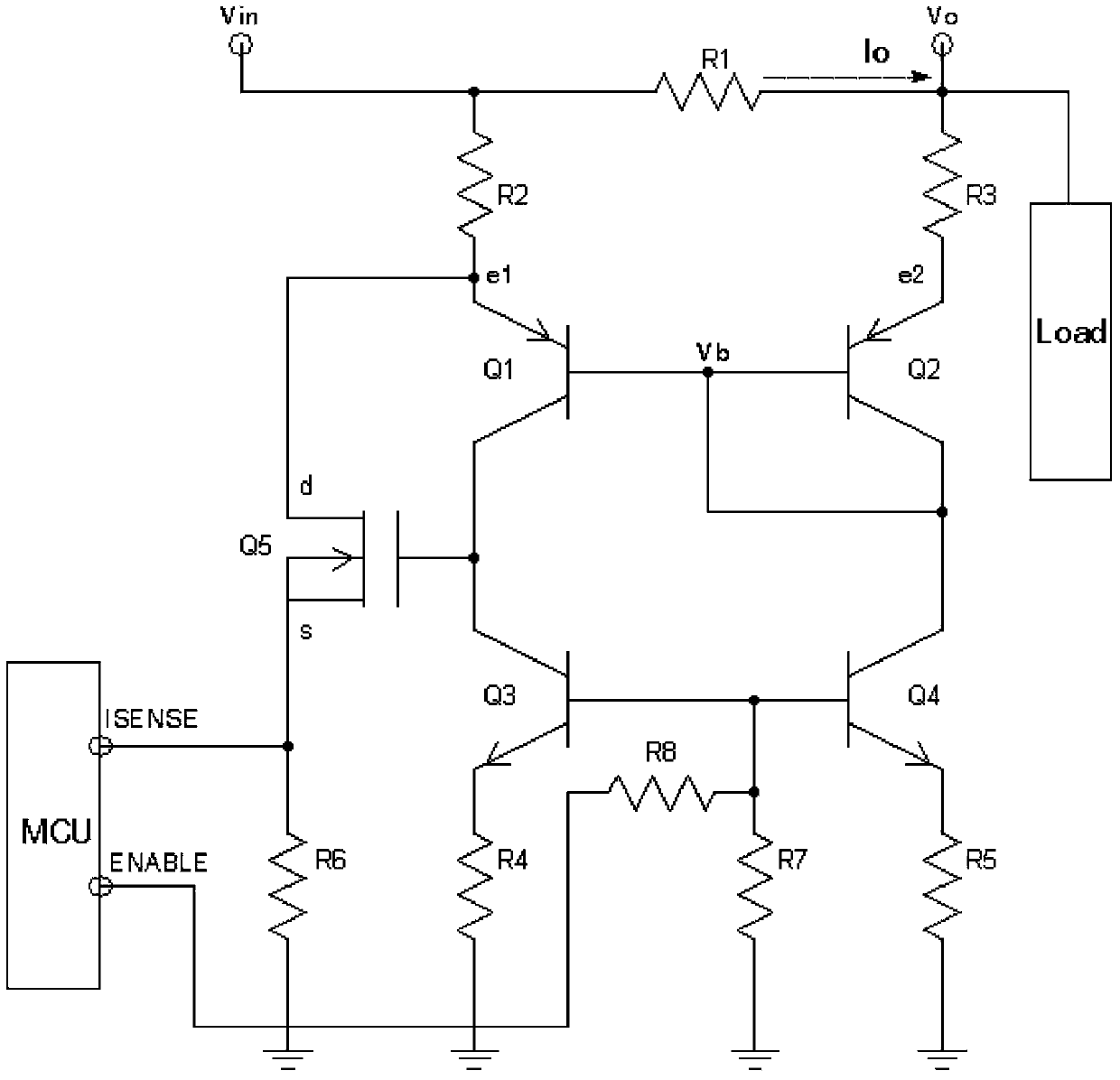 High-precision high-side current detection circuit