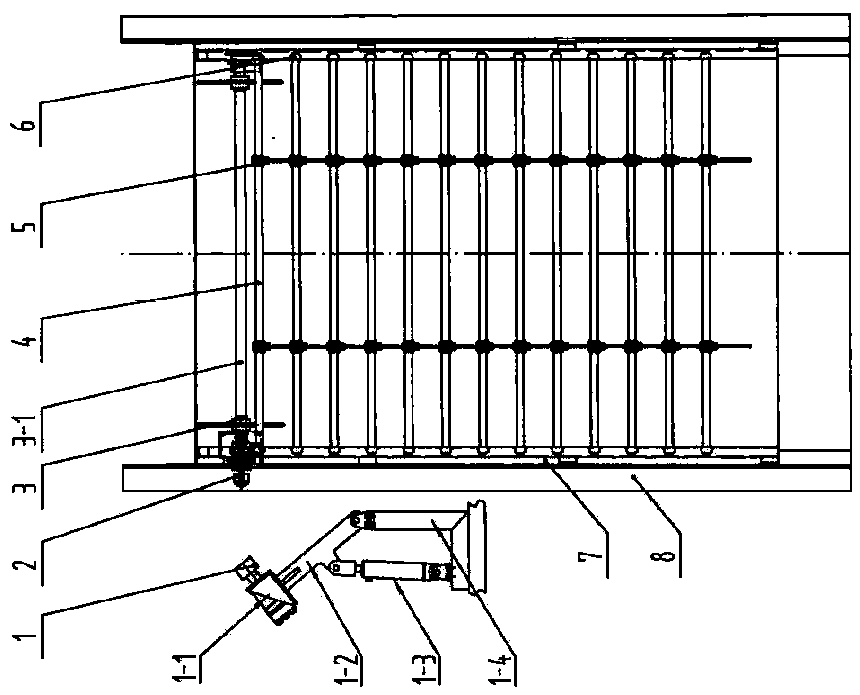 Automatic cage curtain door