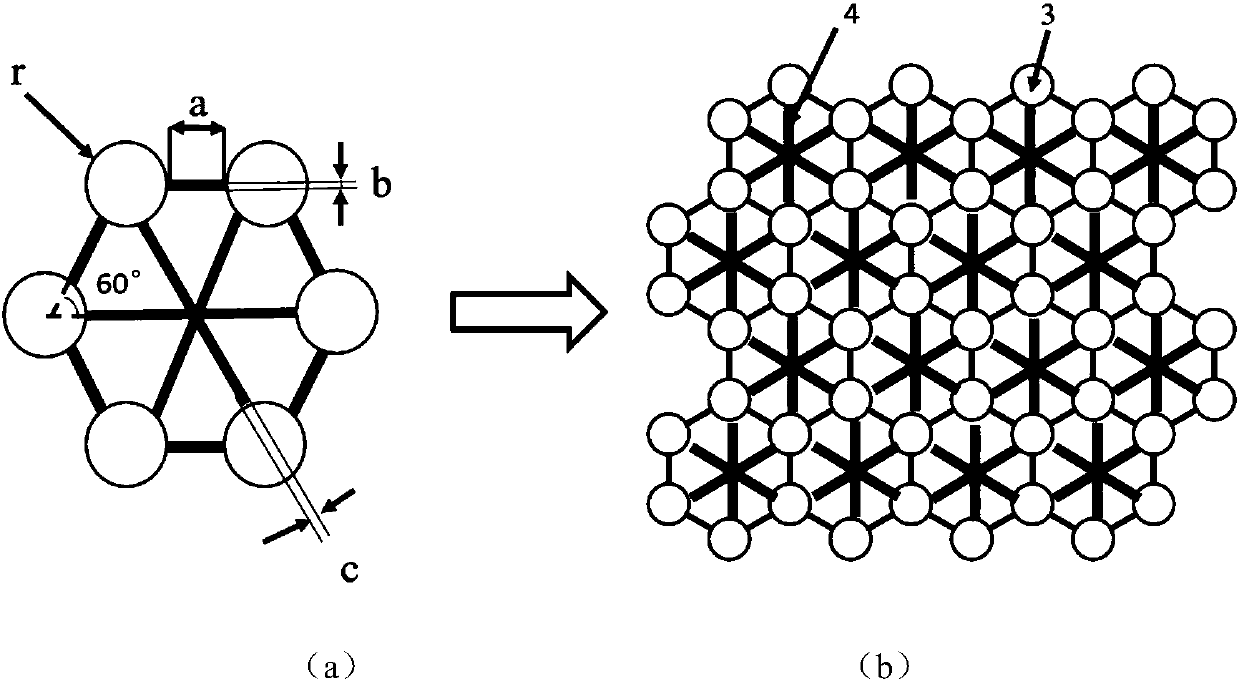 Two-phase medium pentamode material based on additive manufacturing and manufacturing method for two-phase medium pentamode material