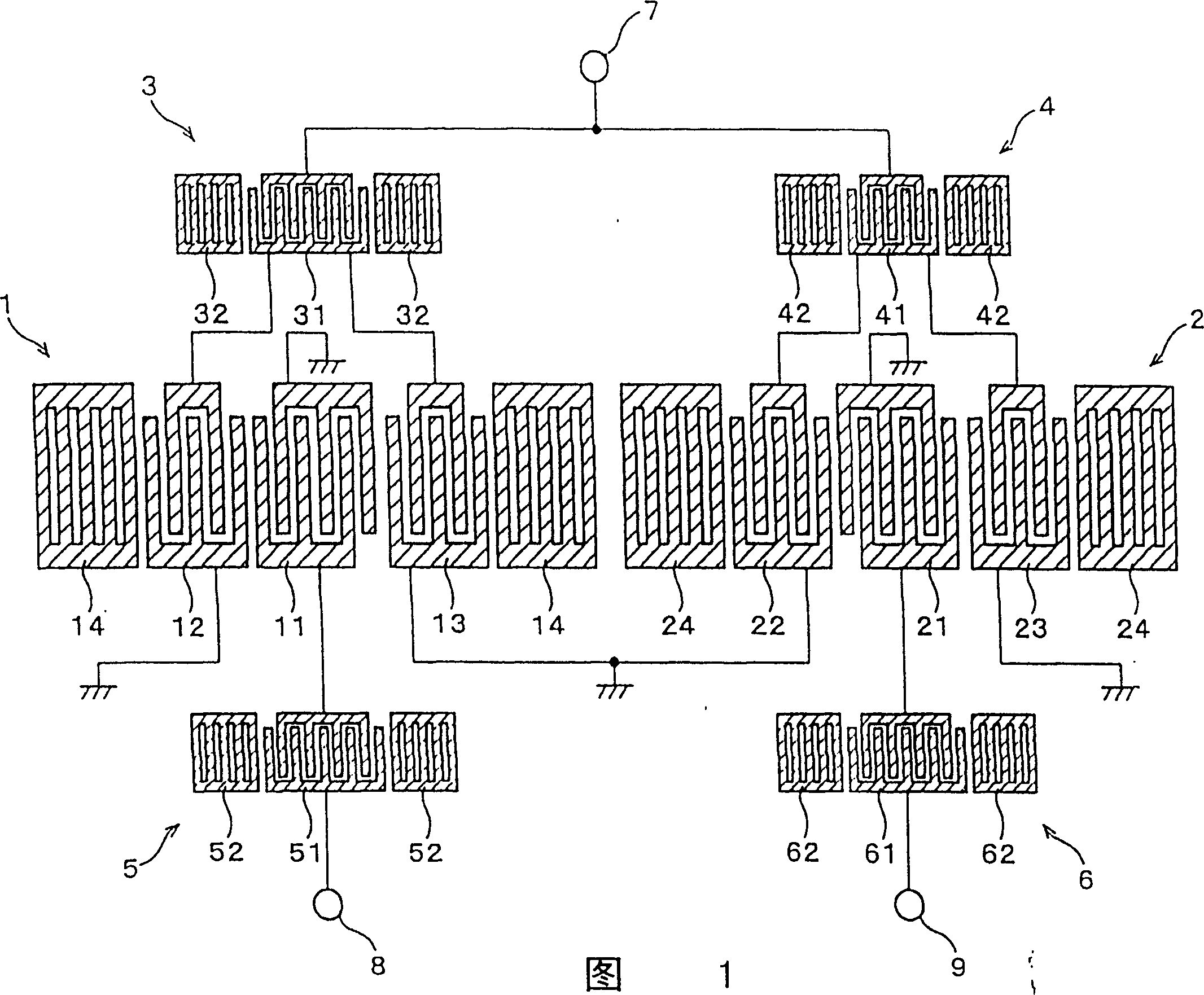 Surfac acoustic wave device and communication device comprising same