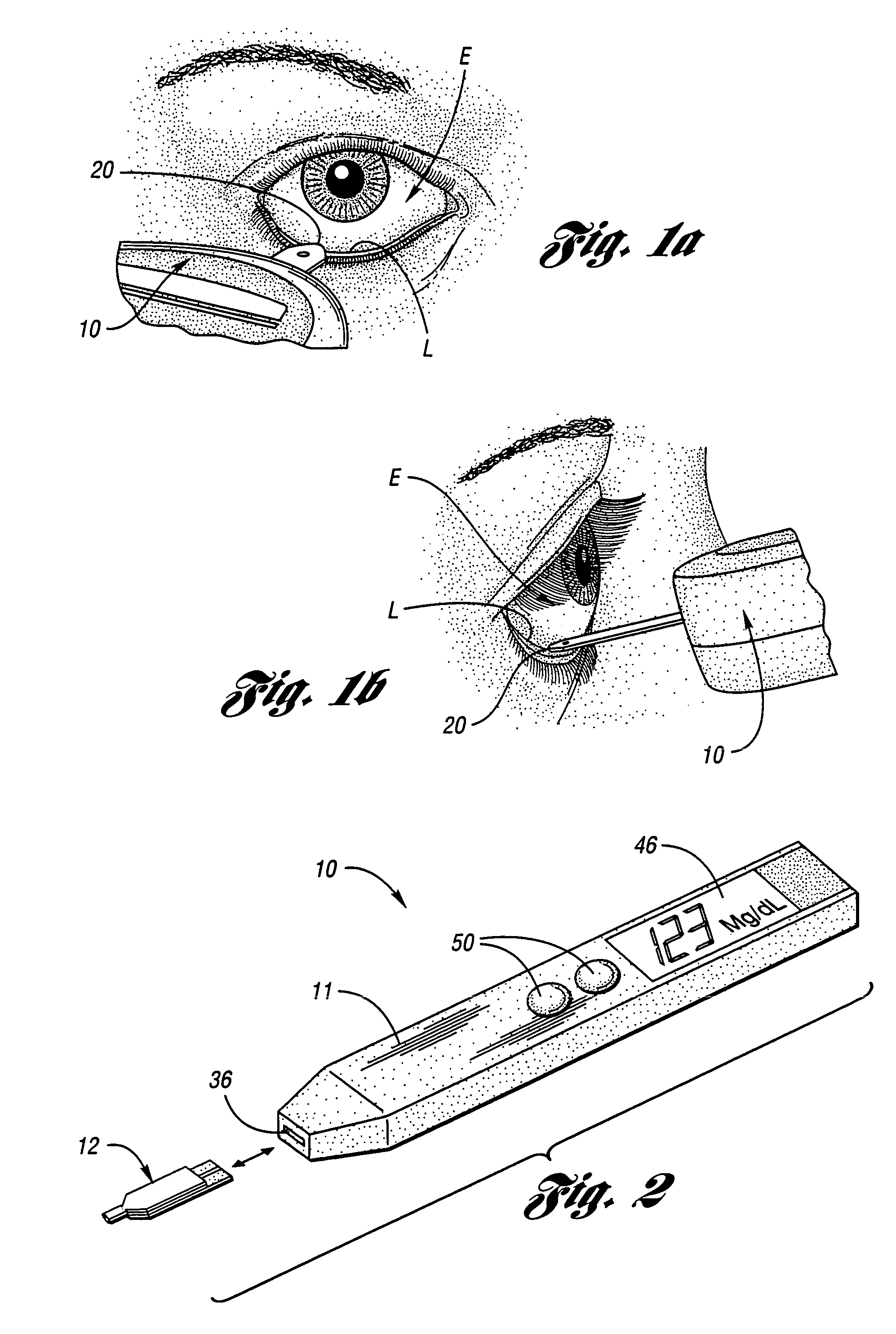 Method and apparatus for non-invasive monitoring of blood substances using self-sampled tears