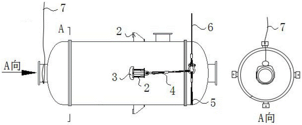 A method for quickly hoisting a suspended vertical container