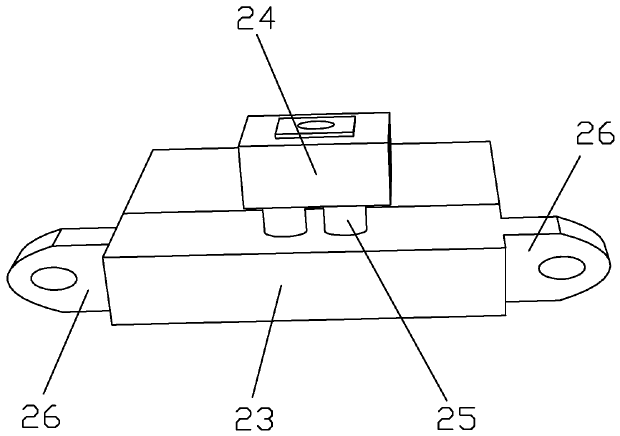 Operating device for transporting hardware fitting