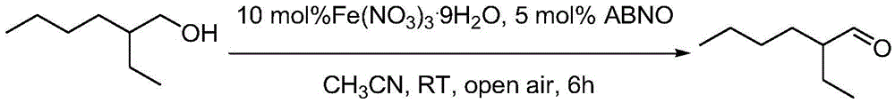 Green method for preparation of aldehyde or ketone by iron catalyzed alcohol oxidation