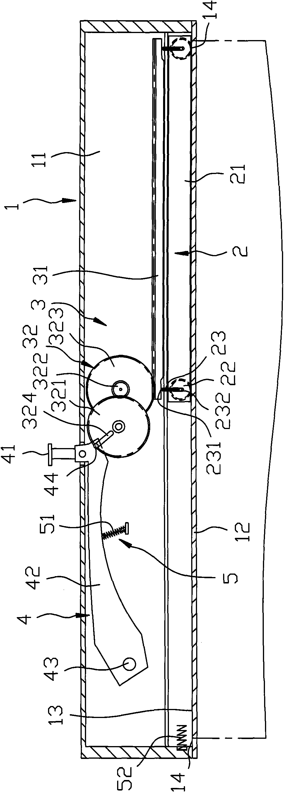 Preservative film cutting device