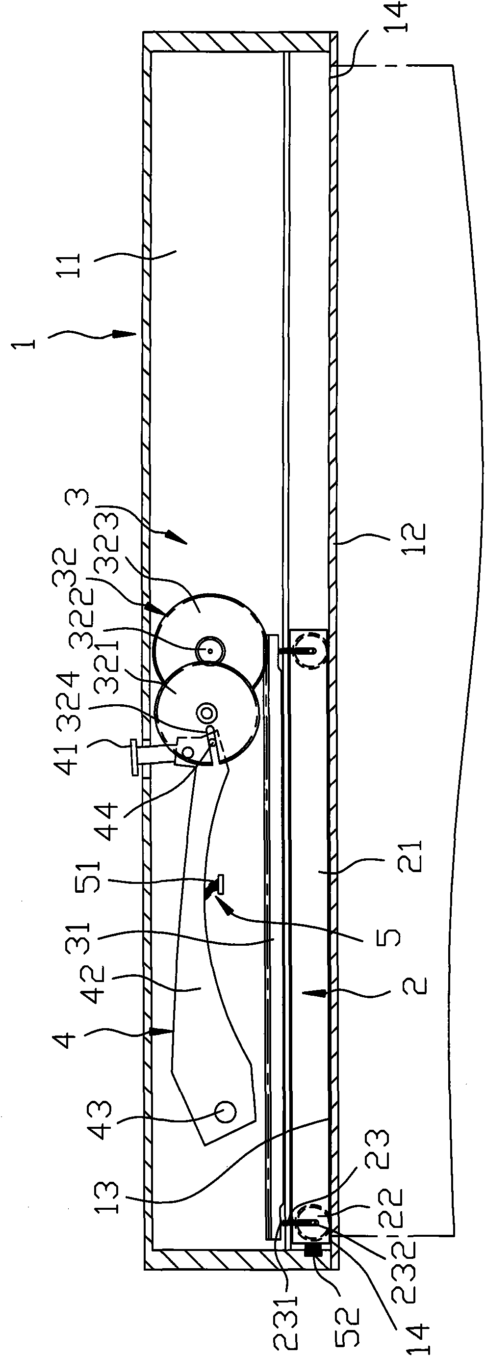 Preservative film cutting device