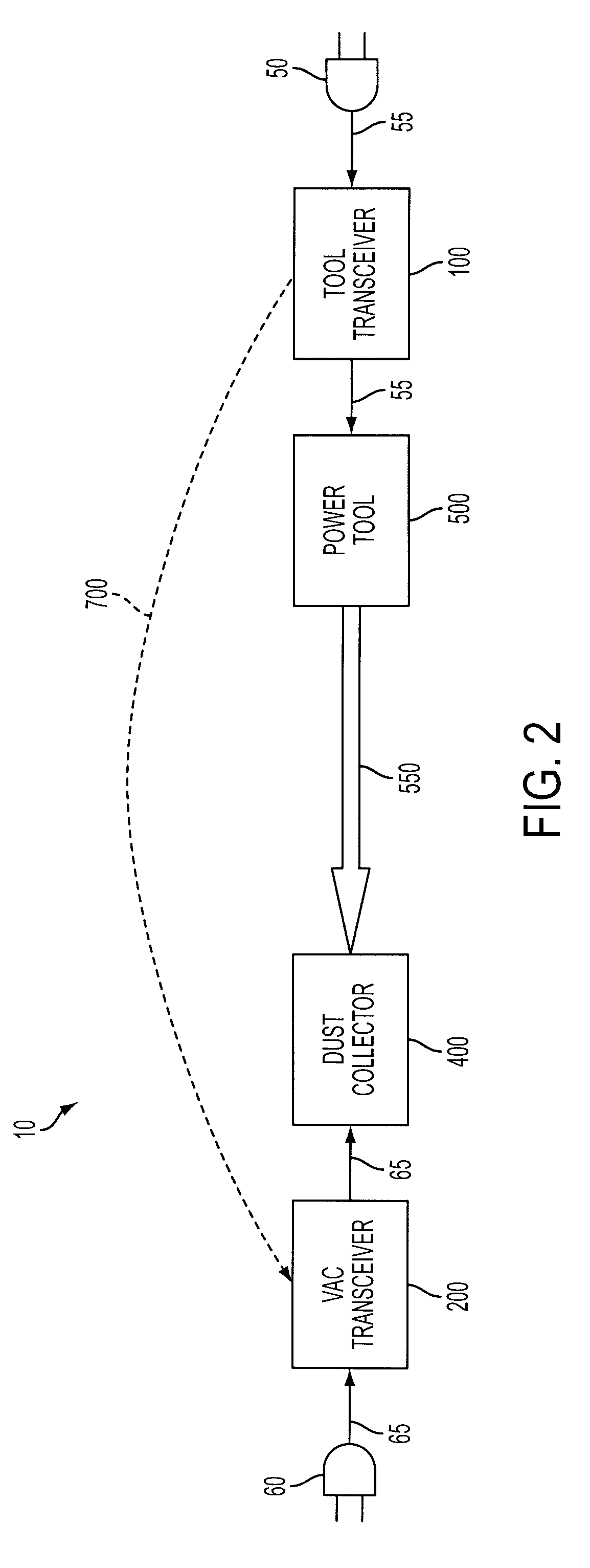 Wireless particle collection system