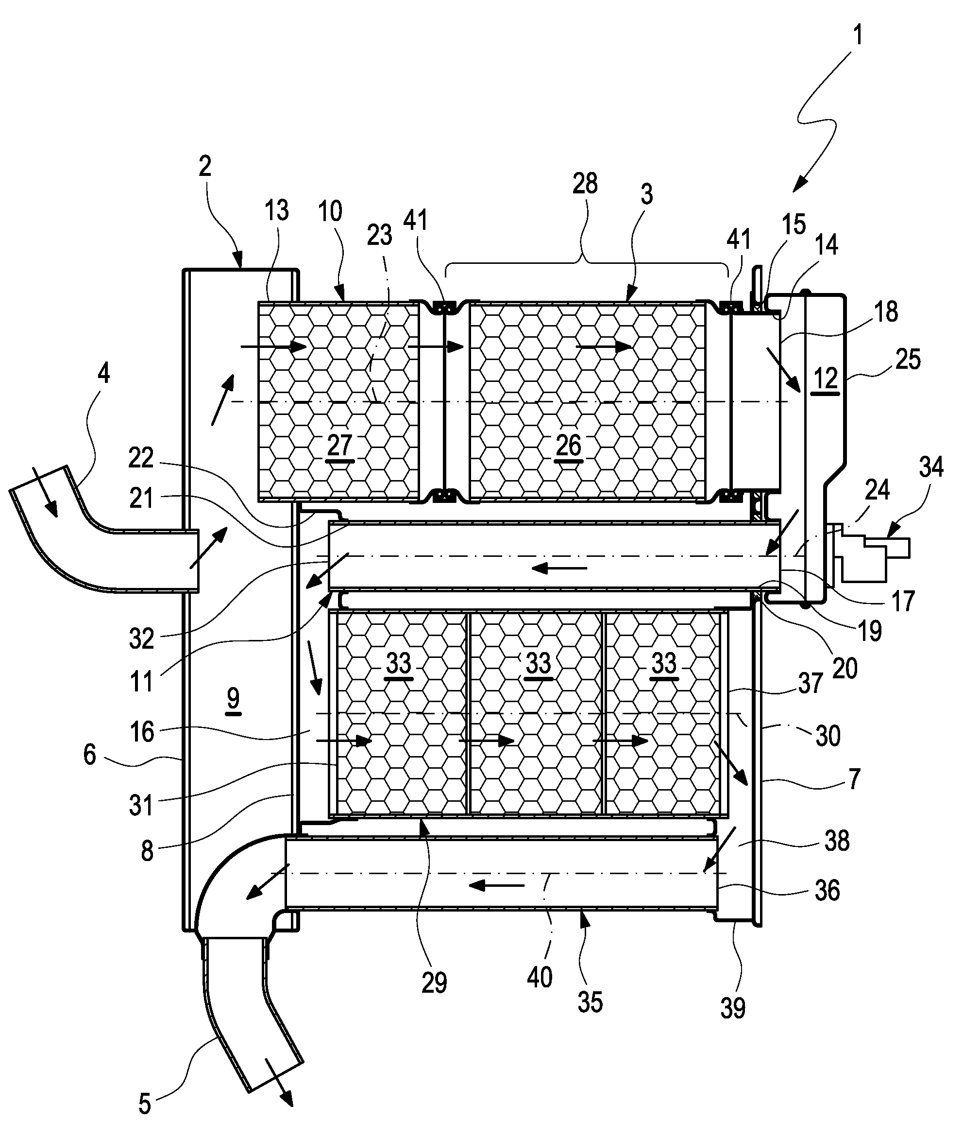 Sliding Fit, Pipe Arrangement And Exhaust Gas Treatment Device