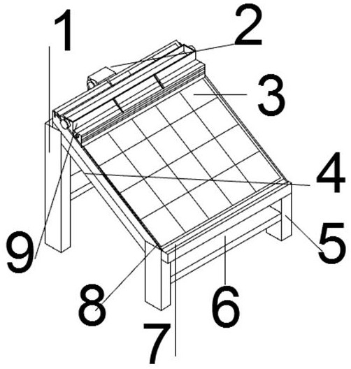 Solar panel cleaning device