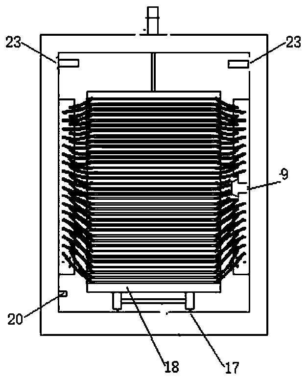 Equipment and method for drying-carbonizing combined treatment of wood material heated by electric heating plate in negative pressure environment
