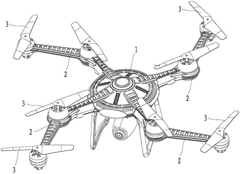 Air vehicle with folding arms