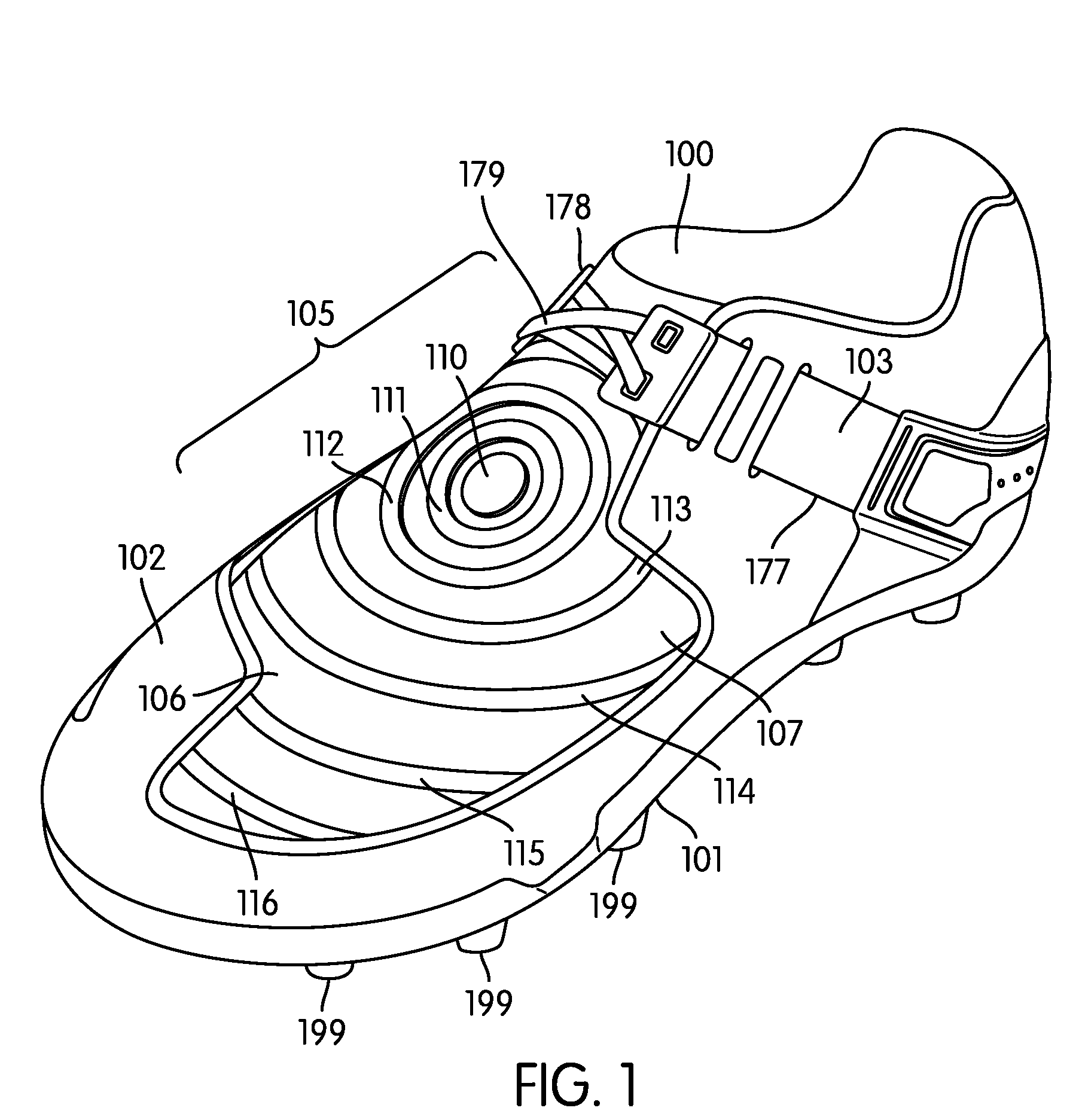 Article of footwear with gripping system