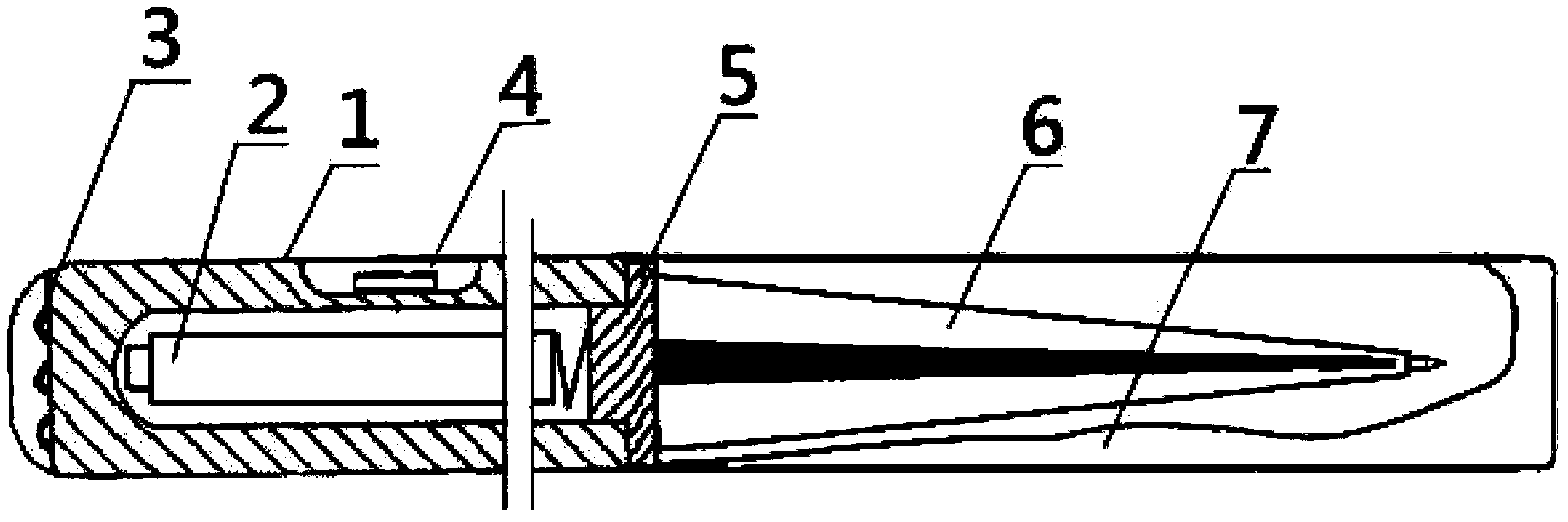 Novel flashlight structure with ball pen