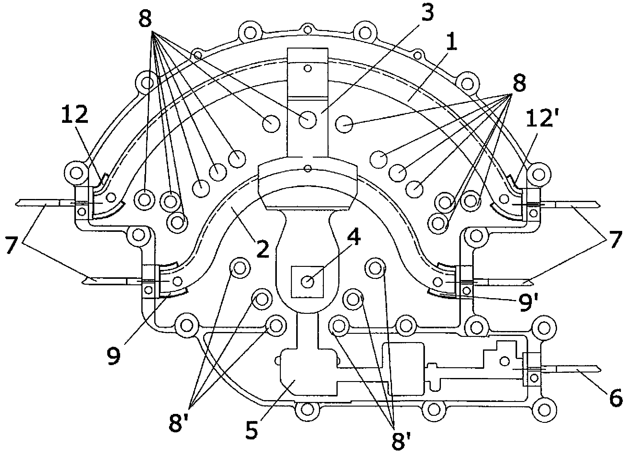 Broad band mechanical phase shifter