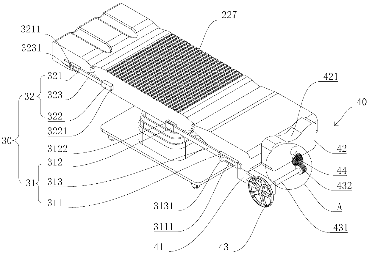 A medical diagnosis and treatment table convenient for diagnosis and treatment