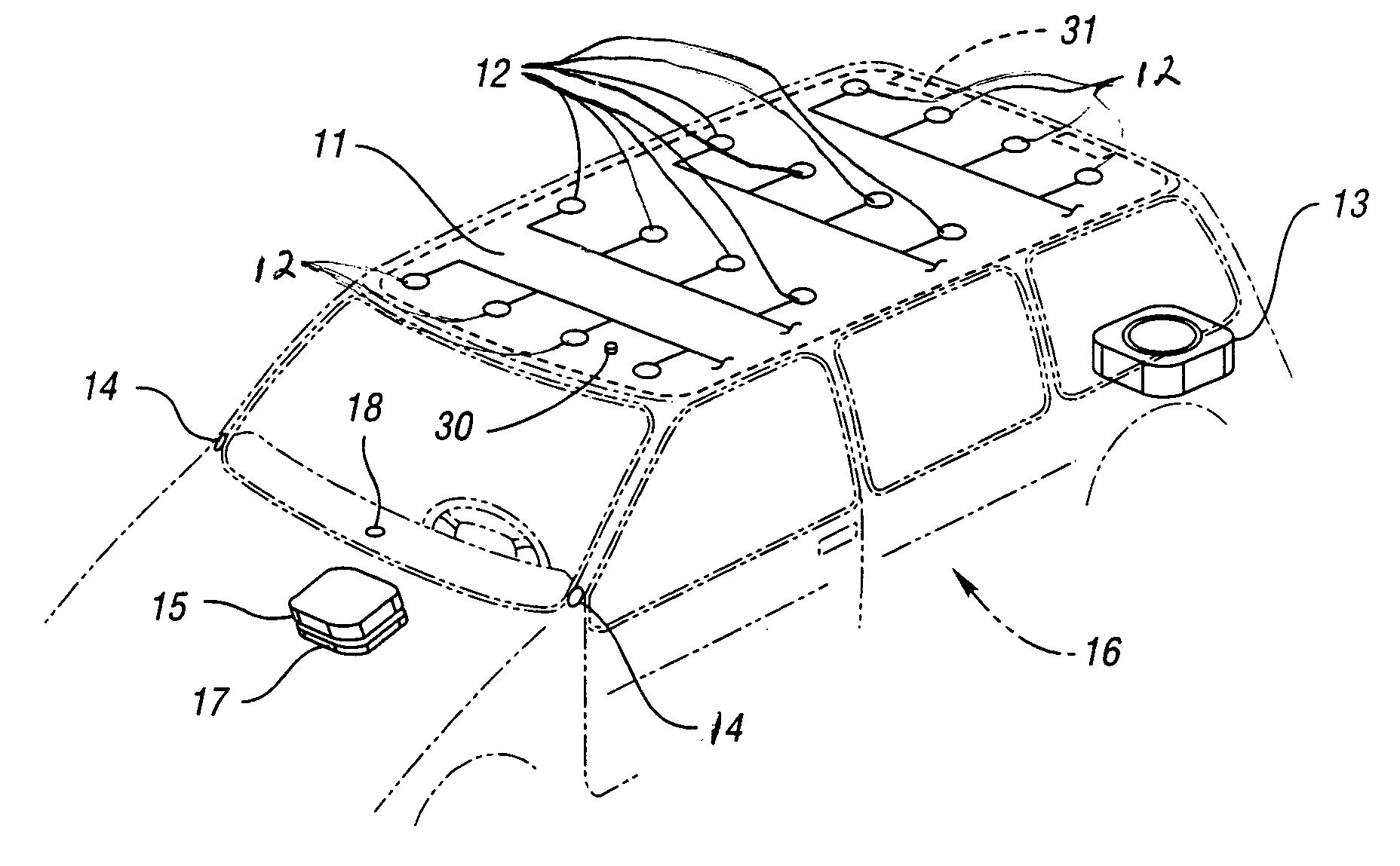 Vehicular audio system and electromagnetic transducer assembly for use therein