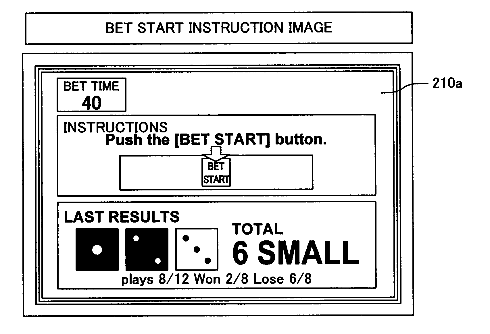 Gaming machine that displays instruction image of game input operation on display