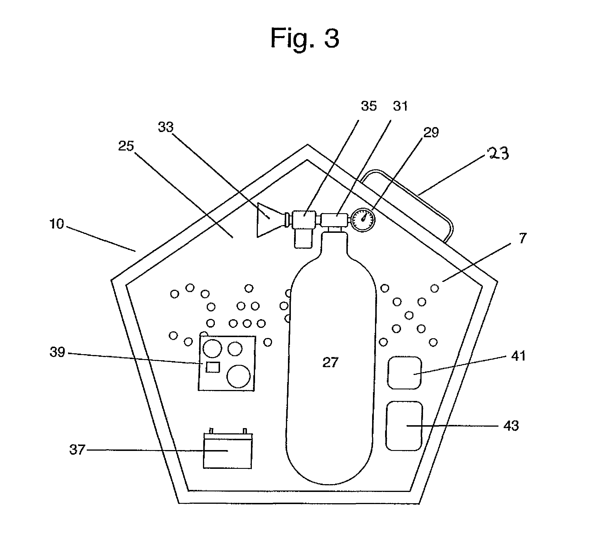 Fire suppression system for aircraft storage containers