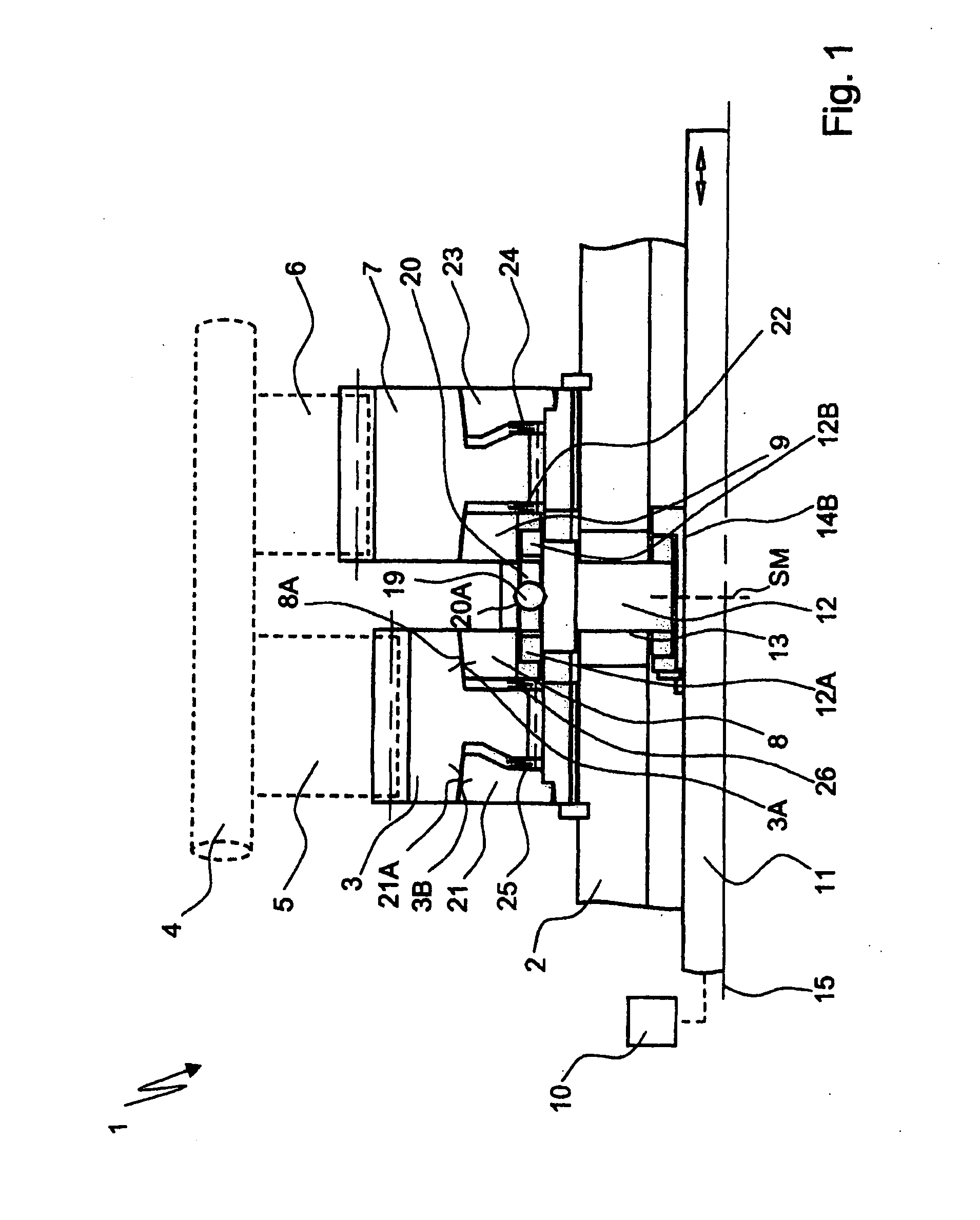 Device of a rotationally fixedly connecting a shaft to a component which is rotatably mounted on the shaft