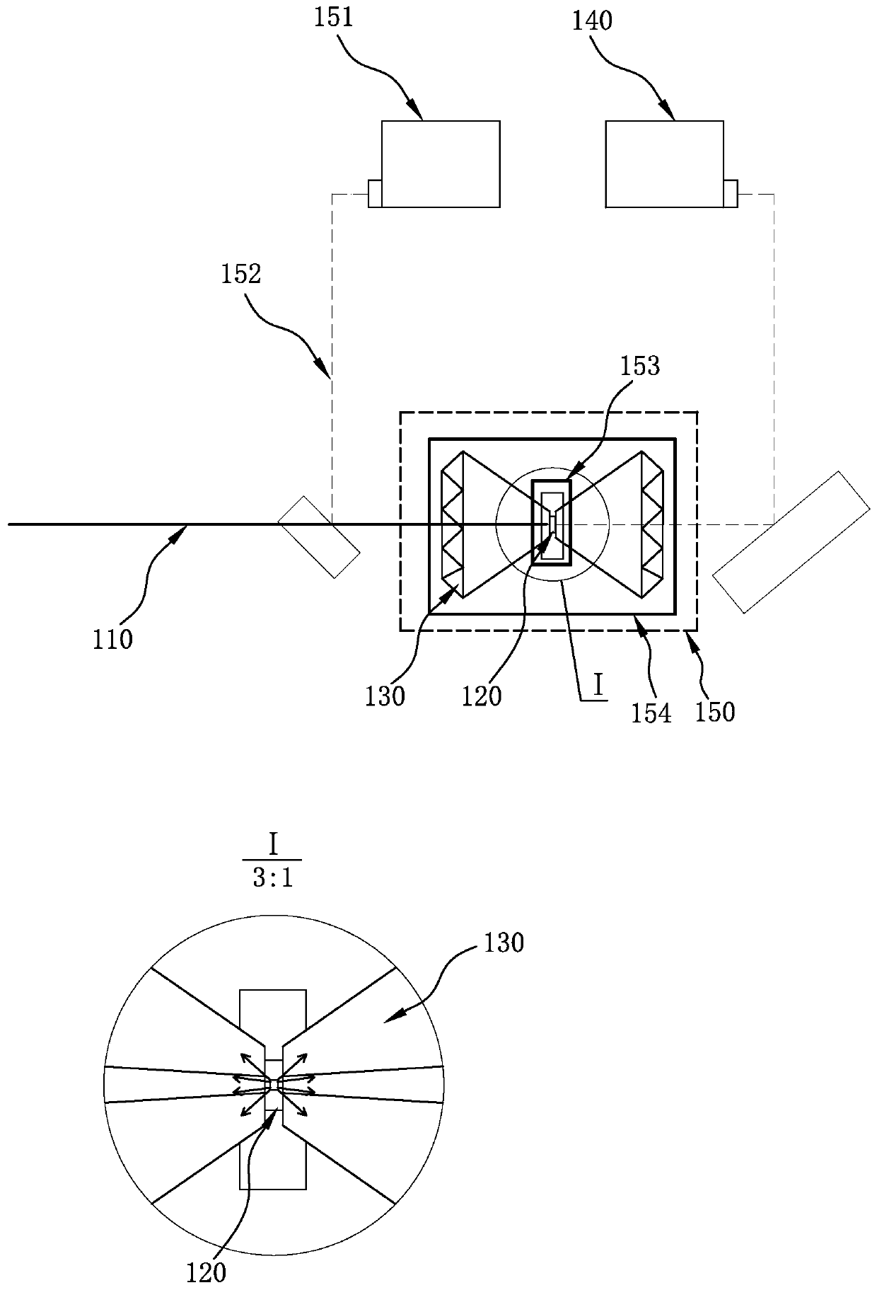 Diffraction device and diffraction measure method