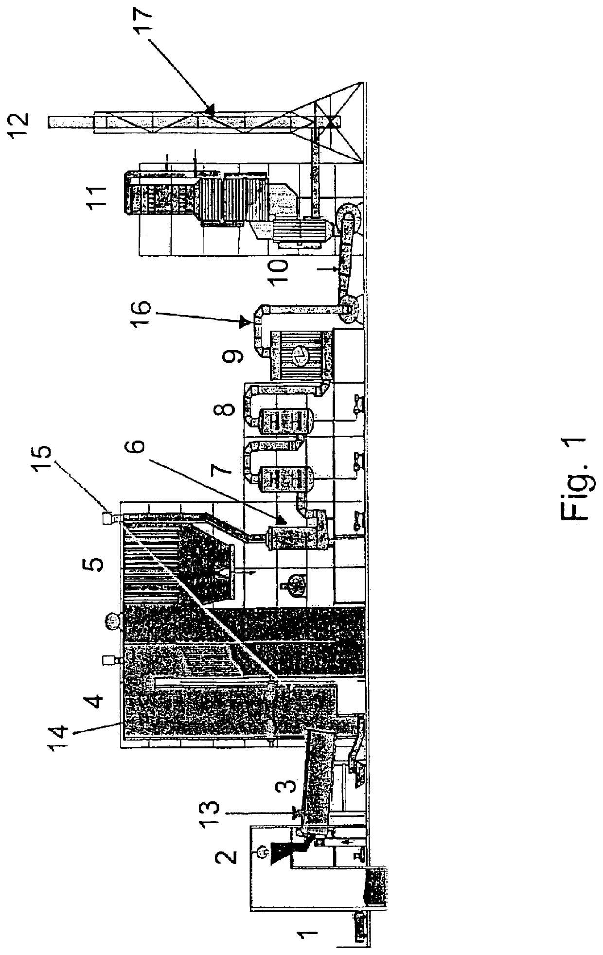 Process for removing mercury from flue gases