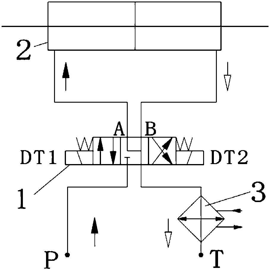 A hydraulic reversing circuit without channeling and its reversing method