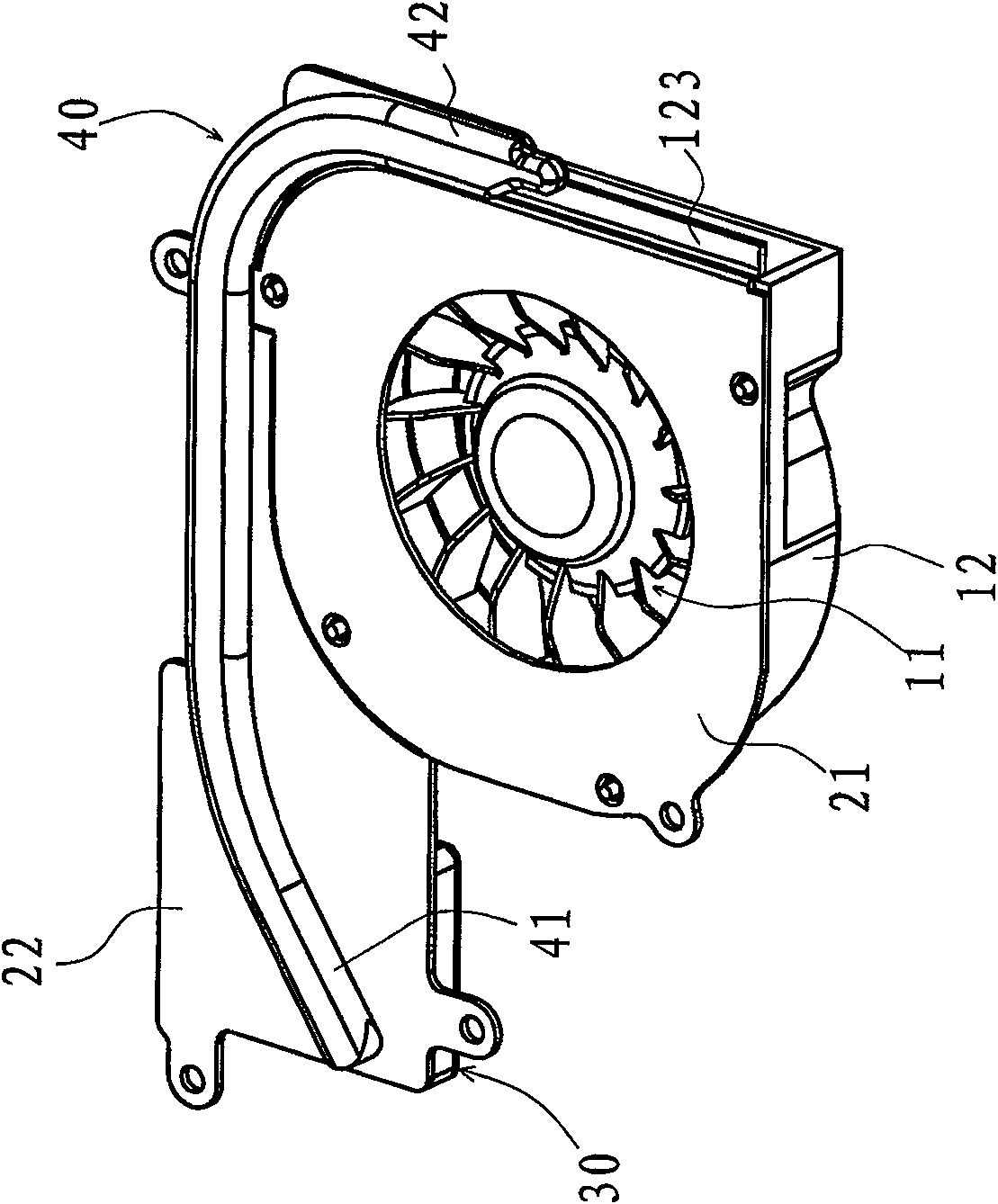 CPU heat radiation module