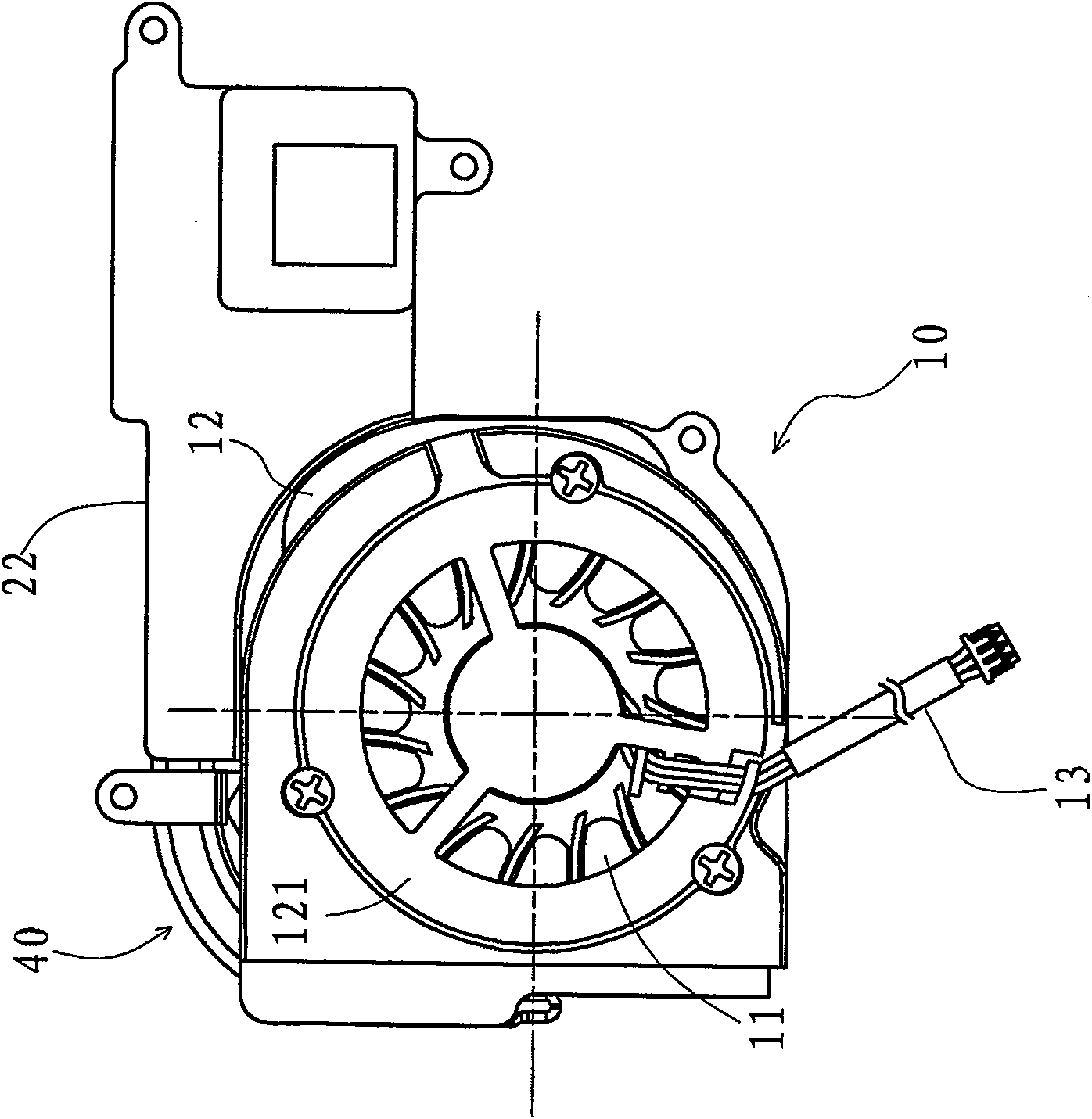 CPU heat radiation module