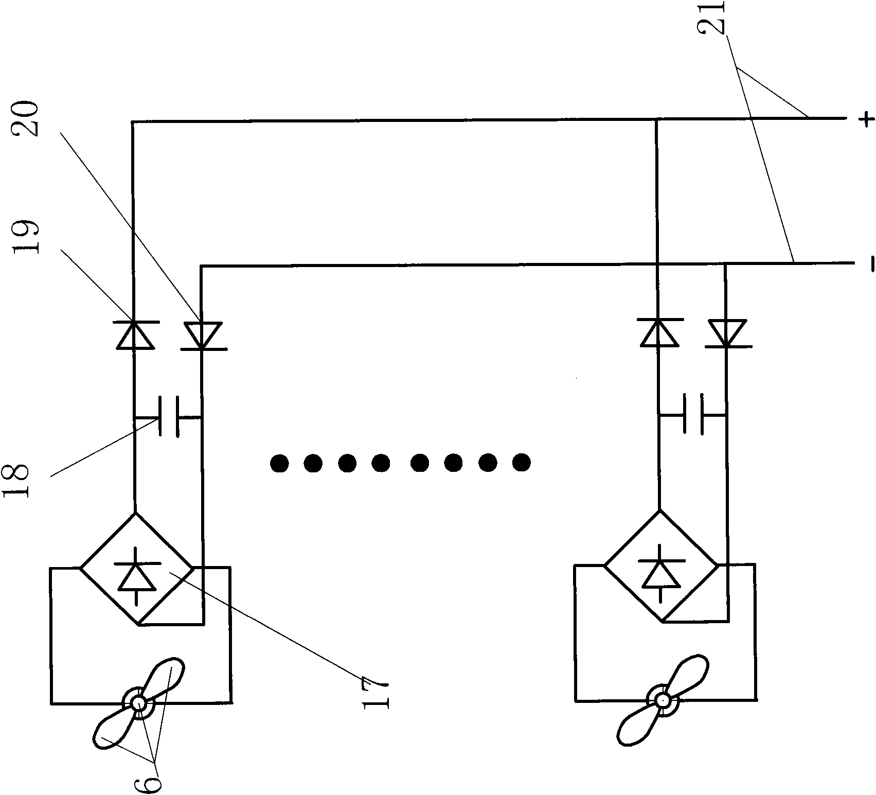 Novel wind power station