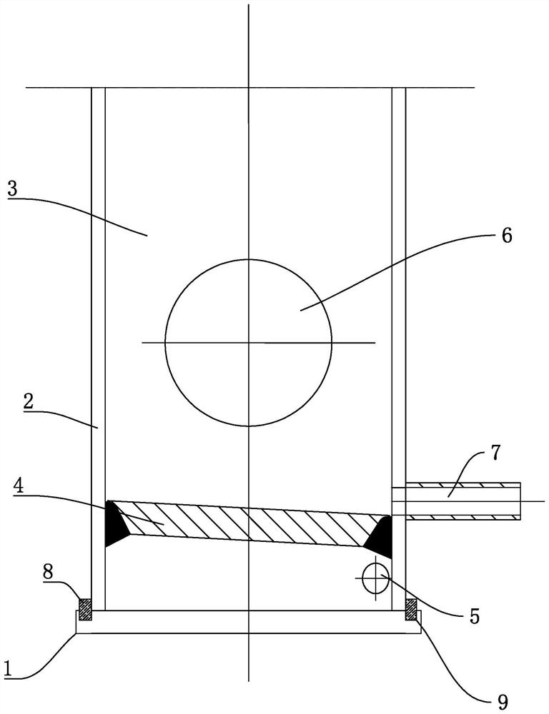 Downcomer bottom inspection device