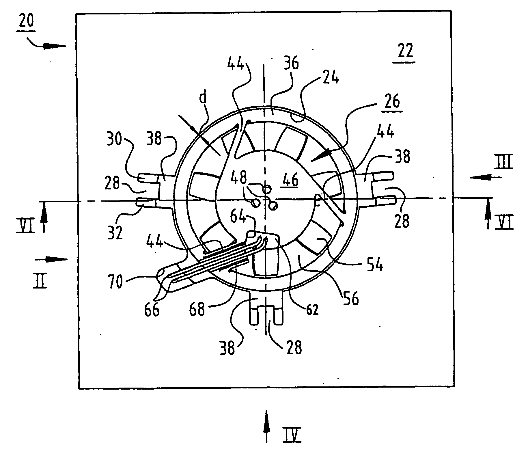 Mini fan to be fixed in a recess of a wall