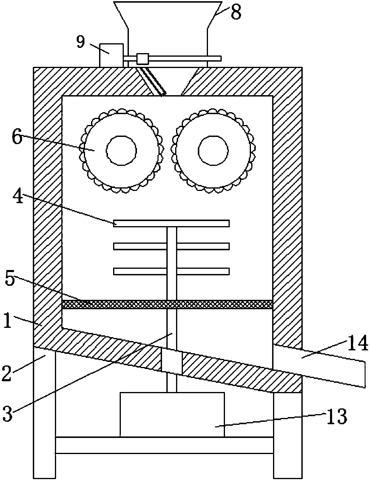 Corn crusher capable of controlling feeding speed