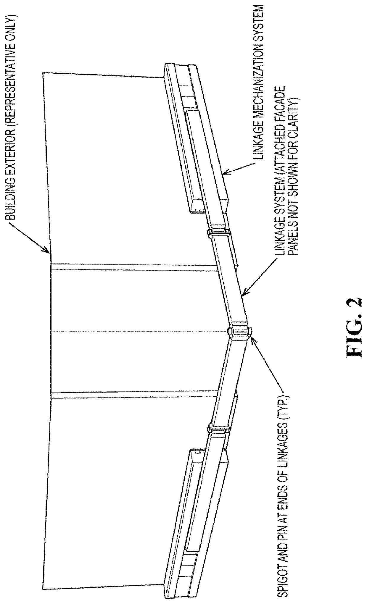 Adjustable cladding for mitigating wind-induced vibration of high-rise structures