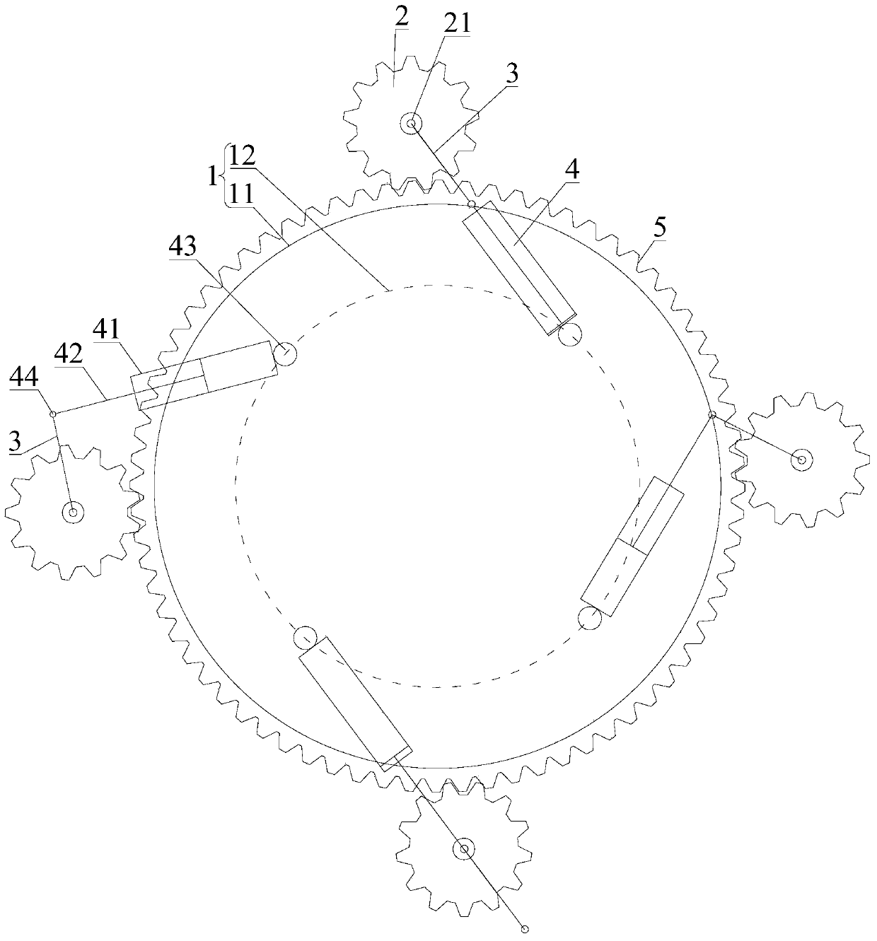 Yaw system and wind-driven generator set