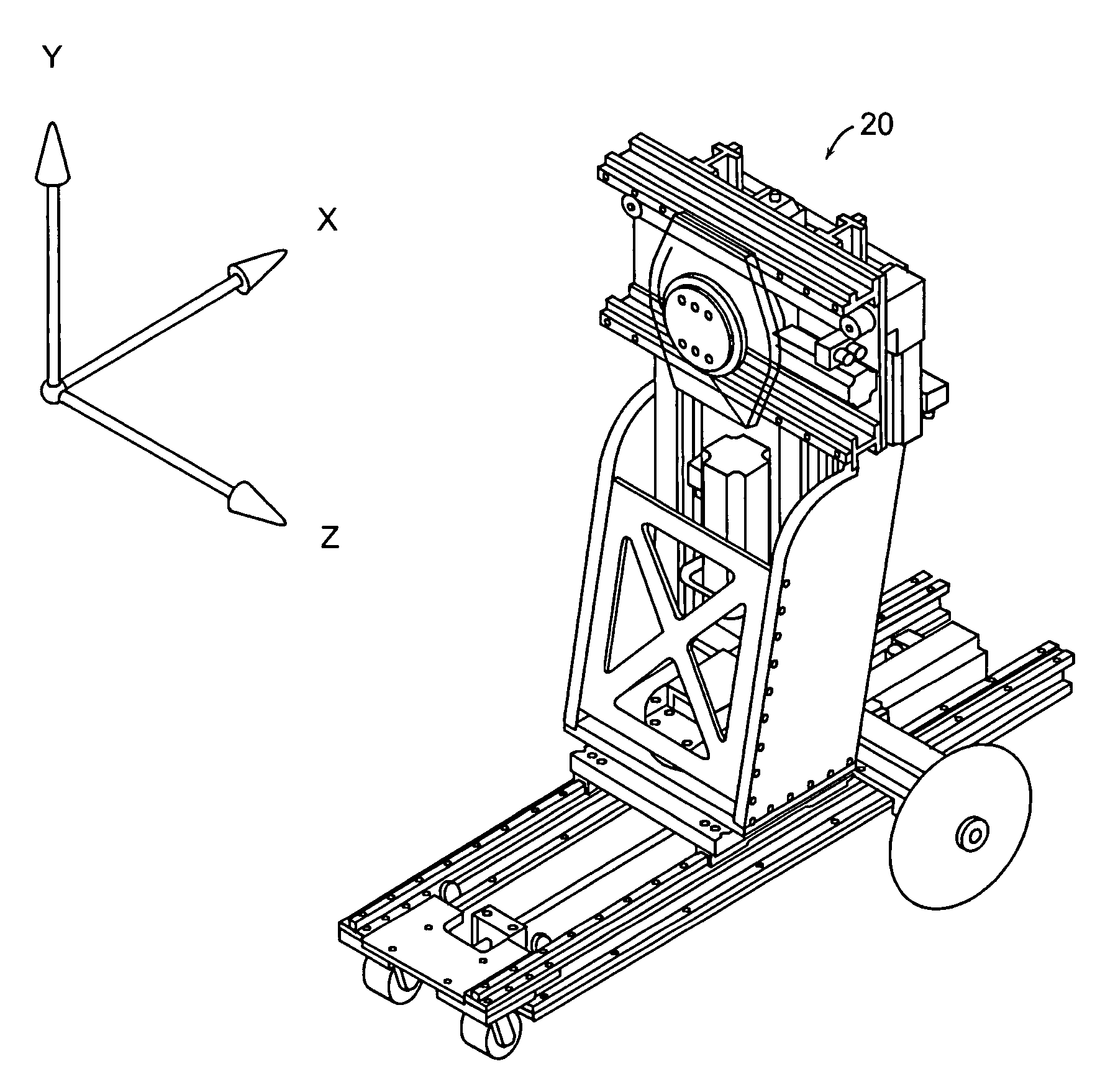 Gantry positioning apparatus for X-ray imaging